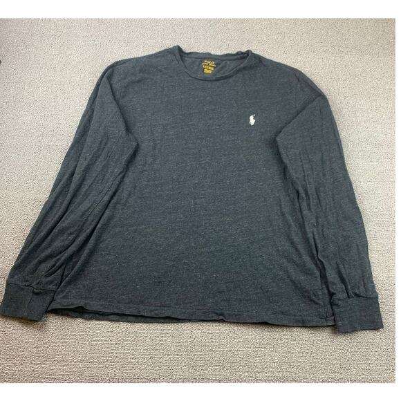 Polo Ralph Lauren Men Large Gray Long Sleeve Shirt - Picture 1 of 13